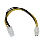 Startech.com câble d'extension d'alimentation processeur p4 4 broches atx12v 20 cm -m/f