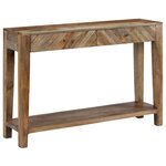vidaXL Table console Bois de manguier massif 118 x 30 x 80 cm