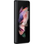 Protection pour smartphone samsung z fold3 - coque en cuir noir