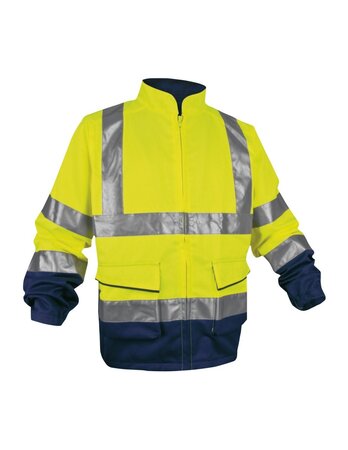 (1 VESTE JAUNE TXXL) Veste haute visibilité JAUNE - Taille XXL