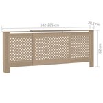 vidaXL Cache-radiateur MDF 205 cm