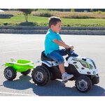 Smoby Tracteur et remorque pour enfants Farmer XL Blanc et noir