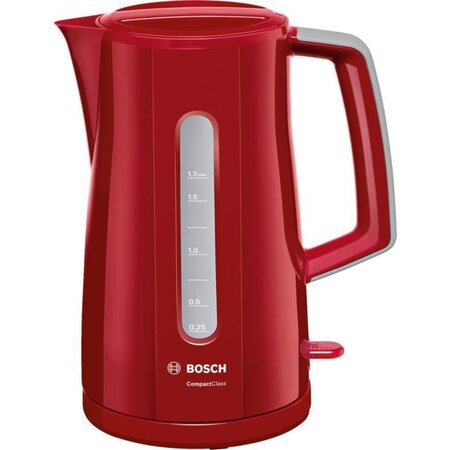 Bosch twk3a014 bouilloire électrique compactclass - rouge