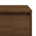 vidaXL Tables de chevet 2 Pièces Chêne marron 45x34x44 5 cm Aggloméré