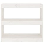 vidaXL Bibliothèque/Séparateur de pièce Blanc 80x30x71 5 cm Pin solide