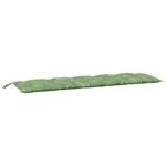 vidaXL Coussin de banc de jardin motif de feuilles 180x50x7 cm