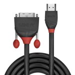 Lindy 36273 câble vidéo et adaptateur 3 m hdmi type a (standard) dvi-d noir