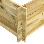 vidaXL Lit surélevé 150x100x40 cm Bois imprégné