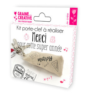 Kit porte-clé Idéal Cadeau maitresse