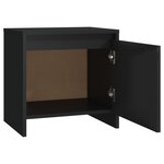 vidaXL Tables de chevet 2 Pièces noir 45x34x44 5 cm bois d'ingénierie
