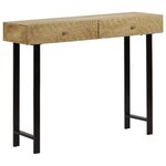 vidaXL Table console Bois de manguier massif 102 x 30 x 79 cm