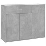 vidaXL Buffet Gris béton 88x30x70 cm Aggloméré