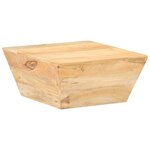 vidaXL Table basse en forme de V 66x66x30 cm Bois de manguier massif