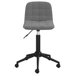 vidaXL Chaises pivotantes à manger lot de 4 gris foncé velours