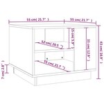 vidaXL Table basse Gris béton 55x55x43 cm Aggloméré