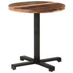 vidaXL Table de bistro Ronde Ø70x75 cm Bois de récupération massif