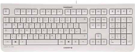 Clavier cherry kc1000 usb (gris)