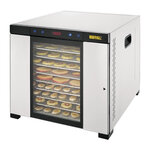 Déshydrateur alimentaire professionnel - 10 plateaux - buffalo -  - acier inoxydable 535x417x430mm