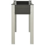 vidaXL Lit surélevé de jardin 100x40x75 cm WPC Gris