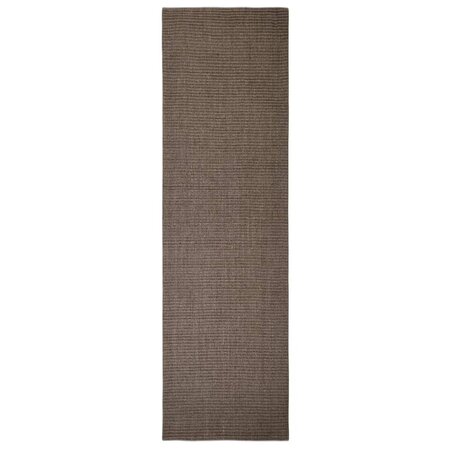 vidaXL Tapis Sisal naturel 100x350 cm Marron