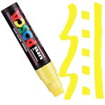 Marqueur Posca Jaune PC17 Pointe rectangulaire extra-large