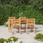 vidaXL Ensemble à dîner de jardin 5 Pièces Bois de teck massif