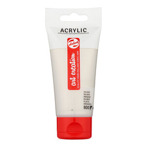 Tube de peinture acrylique art creation talens 75ml argent