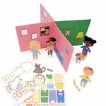 Je construis ma maison  personnages et autocollants