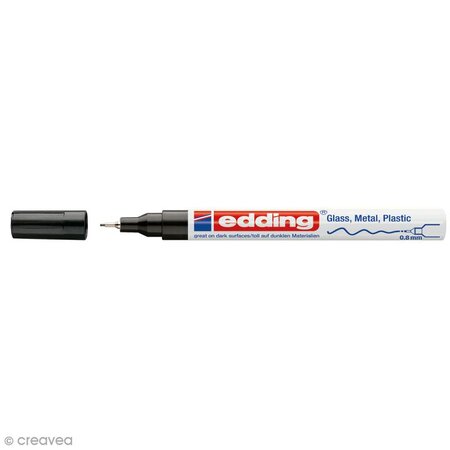 Marqueur peinture encre permanente laquée, pour toutes surfaces, pointe extra fine Edding