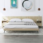 vidaXL Tête de lit avec armoires Chêne sonoma Bois d'ingénierie