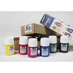 Set de 6 peintures pour tissus clairs Setacolor - 6 x 20 ml