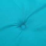vidaXL Coussins de chaise de jardin lot de 2 turquoise 50x50x3cm tissu