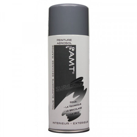 Bombe de peinture gris ciment 330ml - amt