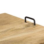 vidaXL Meuble TV Bois de manguier massif 110 x 35 x 45 cm