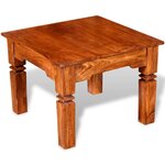 vidaXL Table basse Bois massif 60x60x45 cm