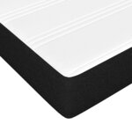 vidaXL Lit à sommier tapissier avec matelas Noir 90x190 cm Tissu