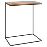 vidaXL Table d'appoint Noir 55x35x66 cm Bois d'ingénierie
