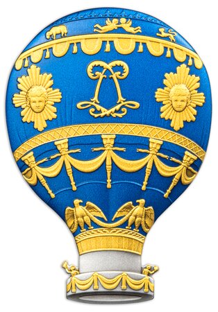 HOT AIR BALLOON 2 onces argent monnaie 25 Francs Burundi 2023