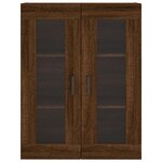 vidaXL Buffet haut Chêne marron 69 5x34x180 cm Bois d'ingénierie