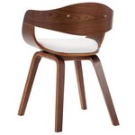 vidaXL Chaises à manger lot de 4 bois courbé et similicuir