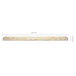 vidaXL Dessus de table Crème Ø40x2 5 cm Marbre