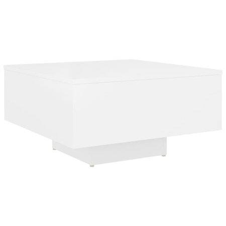 vidaXL Table basse Blanc 60x60x31 5 cm Aggloméré