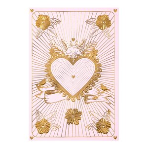 Carte Saint-valentin - Cœur Doré - Draeger paris
