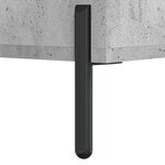vidaXL Buffet haut Gris béton 34 5x34x180 cm Bois d'ingénierie