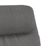 vidaXL Chaise de relaxation avec tabouret Gris clair Tissu