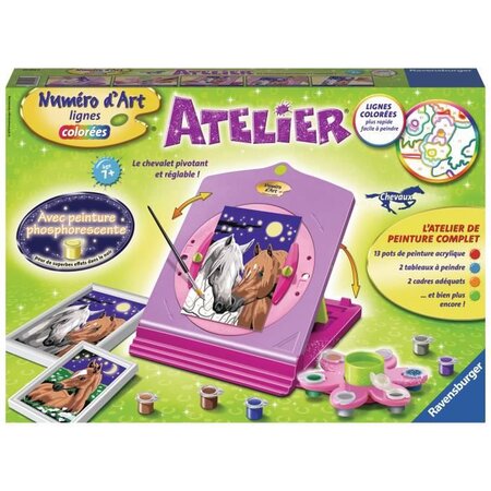 Atelier numéro d'art chevaux
