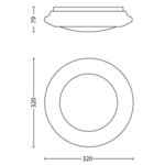 Philips plafonnier led myliving cinnabar blanc 4 x 4 w 333623117