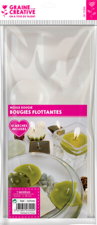 Moule pour bougie flottante 7 formes