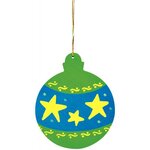 Lot de 4 grosses boules de noël en bois à décorer