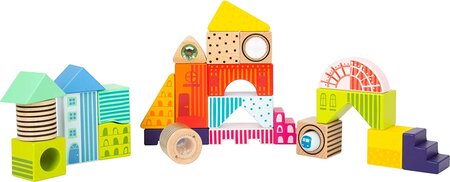 Blocs De Construction Monde Fantastique De 24 Pièces En Bois